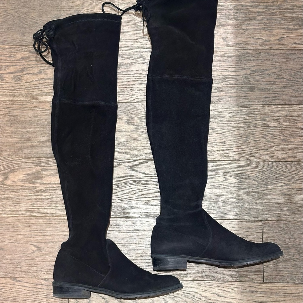 (SOLD) Stuart Weitzman Black Lowland Over-the-Knee Boots